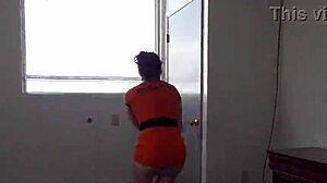 i tease my anal plugged wife in public prison skirt for rough outdoor orgasm