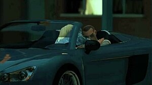 GTA 5 hooker busted mid-car sex with wild prostitute lady!