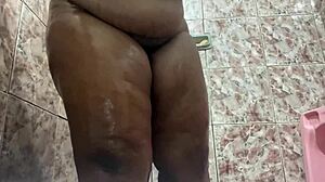 Hidden Cam Catches Girlfriend's Big Ass in Sheer Red See-Through
