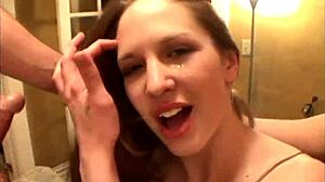 misty haze... my 1st blowjob ever ended with a messy facial!!