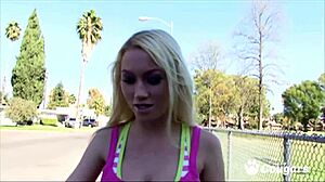Madison Scott gags on thick dick stuffing her tight twat!