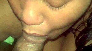 balls get milked raw in this sloppy lactating blowjob session close up