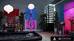 nuru massage with big tits lumi ray turns into hardcore pounding