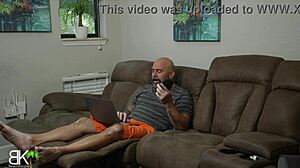 Ghostface Fucker Delivers Halloween Handjob Cumshot on Tattooed Milf's Big Ass