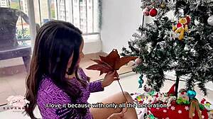 quickie fuck with savannah watson decorating tree