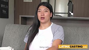 fat teacher gags on rough throat fuck pov