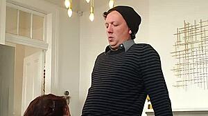 Sneaky Perv Captures Beautiful Fat BBW Sucking Cock