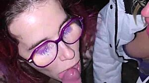 Two Sluts Deepthroat Cum Guzzling In Outdoor Garden Frenzy