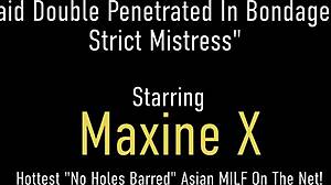 CHANTRA ROSE DOMINATES MAXINE X IN BDSM LINGERIE TITS ASS FUN!