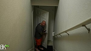 Ghostface Fucker Delivers Halloween Handjob Cumshot on Tattooed Milf's Big Ass