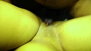 Sexy ebony hotel maid rides fat cock creampie service