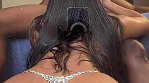 nysdel cuckold wife deepthroats bbc balls while hubby away homemade creampie