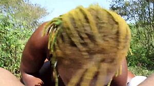 Poizon ivy delivers sloppy deepthroat to don whoe's monster black cock homemade