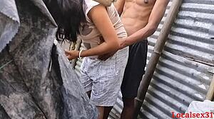friend brutally anal fucks indian wife outdoors on ranch