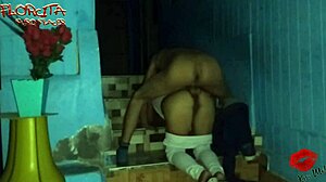 sexy charapita gives head and fucks on the stairs