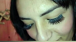 Satisfied Client Films Shemale's Naughty Face During Blowjob