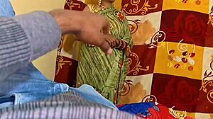 newlywed indian wife dirty talks while fucked doggystyle in bedroom closeup