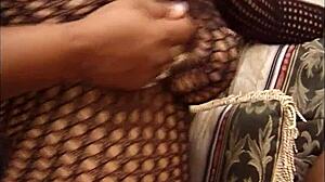 big beautiful ebony bbw milf chugs huge black cock, her fat tits and ass jiggle in hardcore cumshot scene