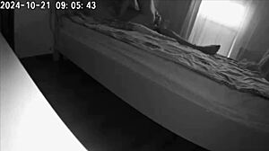 Wife films husband fucking housekeeper on hidden cam?