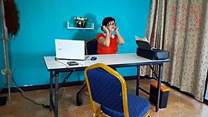 Sexretary Flashes Pussy Under Desk On Office Cam