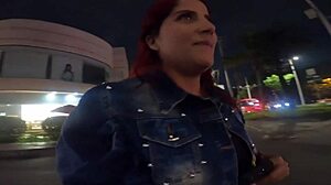 Street girl trades food for dick grab. Naughty bathroom fuck with petite latina whore jhodez1.