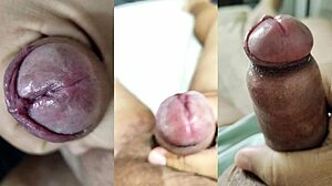 Girlfriend's Tight Pussy Masturbated Near Tiny Foreskin Cock
