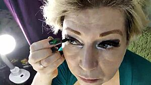 Aimee paradise teaches makeup then milf pussy rides