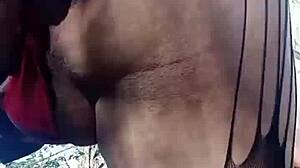 reymisterio422 rams dildo up trans latina ass in favorite forest spot, public outdoor anal toy fuck