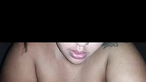 Tired mommy begs for thick cum down her throat