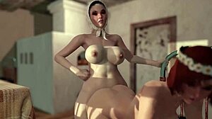 3D Shemale Milf Pounds Horny Dickgirl Animation