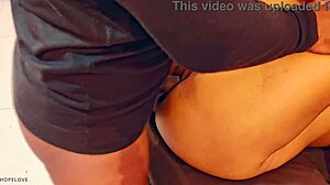 Desperate asian chubby begs delivery boy for creampie missionary