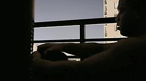 Amateur Couple Balcony Blowjob With Best Friend's Huge Cock