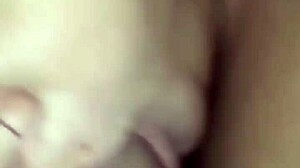 Tired mommy begs for thick cum down her throat
