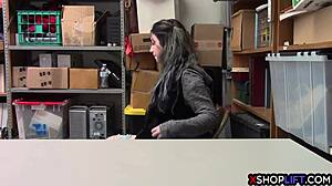 scared teen shoplifter pounded by cop's fat cock