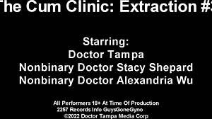 cum clinic extraction 3 😂 doctor tampa gets milky treatment 👩‍⚕️💦