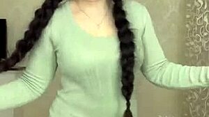 arabic dancer sways hips in rough brunette redhead tease