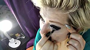 Aimee paradise teaches makeup then milf pussy rides