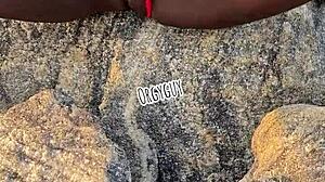 juicy wife whore flashes wet beach pussy, teasing strangers with her naughty outdoor reveal