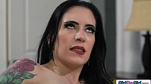 Anna Deville fists Tommy King's pussy and ass. Petite lesbians dorm anal fisting frenzy.
