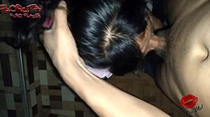 sexy charapita gives head and fucks on the stairs