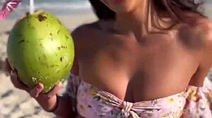 oh man i love sucking this big cock as latina babe malina melendez before getting fucked hard and wet
