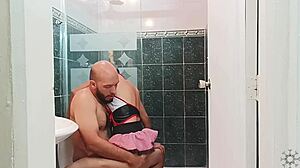 I crave stepbro's cock hardening while I clean