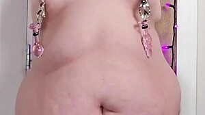 Bound BBW Orgasms Wildly On Huge Vibrator!