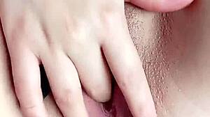 Horny mexican girl masturbates wet pussy hard