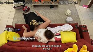 thay ksada welcomes delivery man sofa fuck in her home
