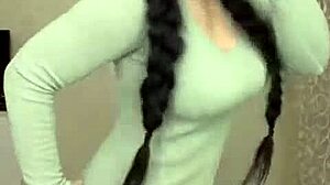 arabic dancer sways hips in rough brunette redhead tease