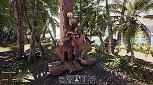 lara croft stuffs ass & pussy on desert island 3d hentai 🎮🍑