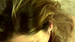 sexy milf deepthroats husband monster cock swallows cum load
