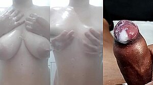 Girlfriend's Tight Pussy Masturbated Near Tiny Foreskin Cock