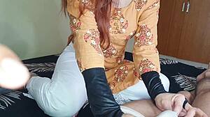 Thick indian stepsis, ready for blowjob then pounding missionary?